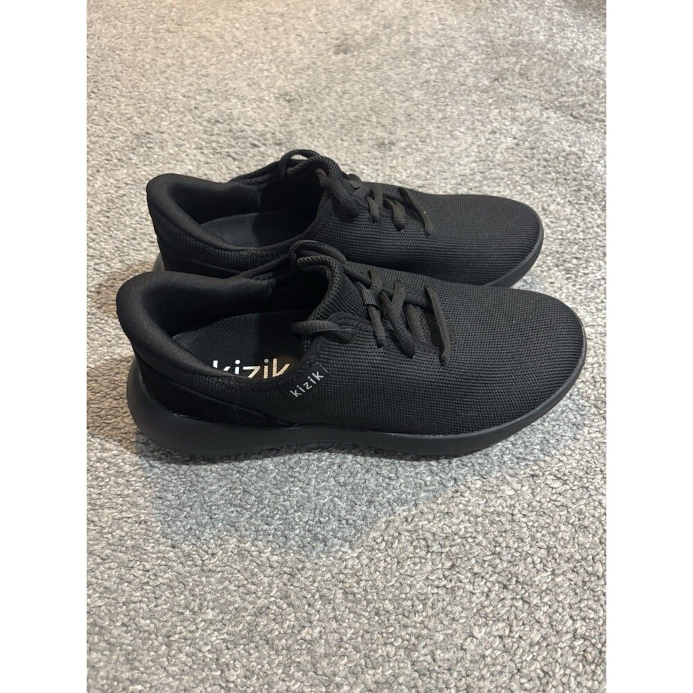 Kizik Madrid Eco-Knit Hands Free Women’s 7 Wide Slip On Shoes Black